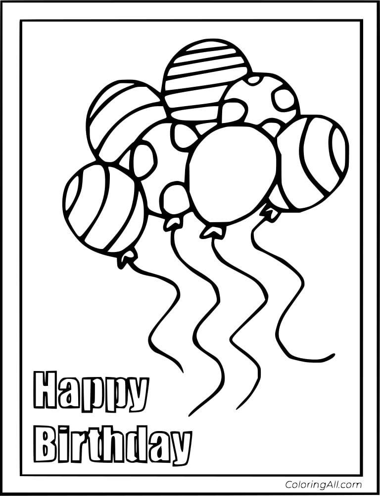 Balloon Birthday Card