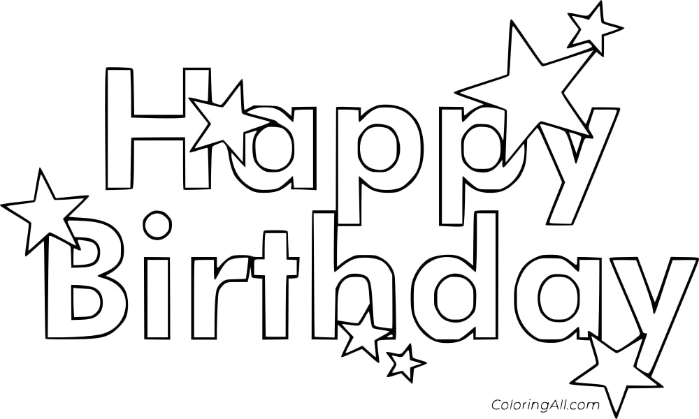 Happy Birthday with Stars