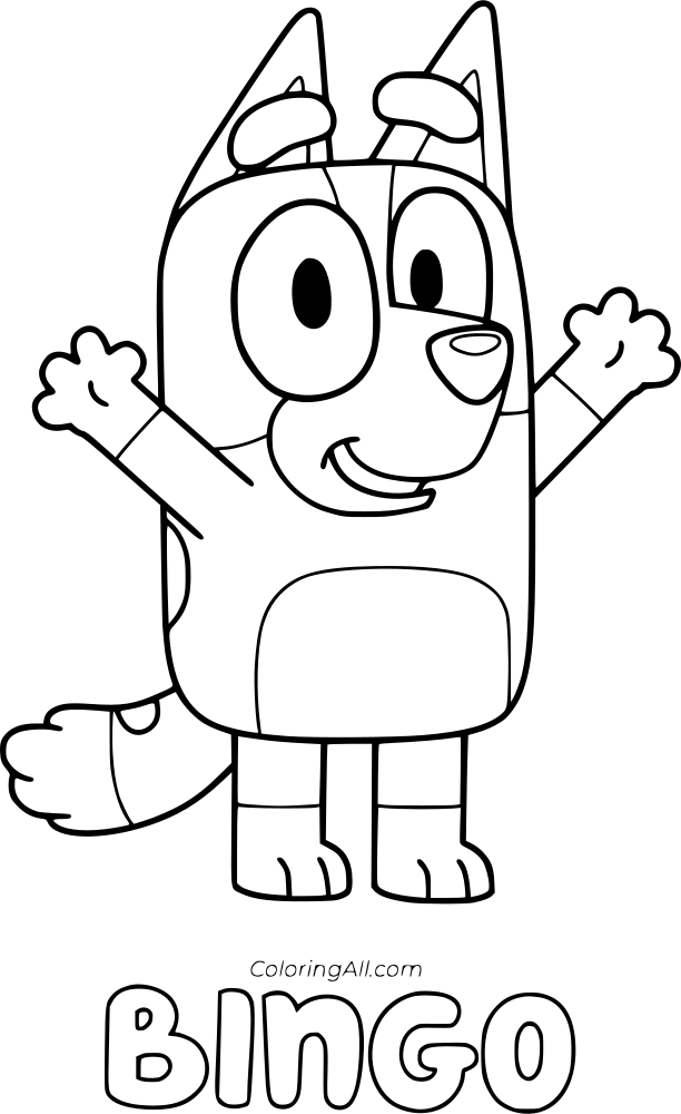 Bluey Coloring Page 2