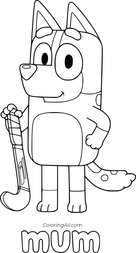 Bluey Coloring Page 4