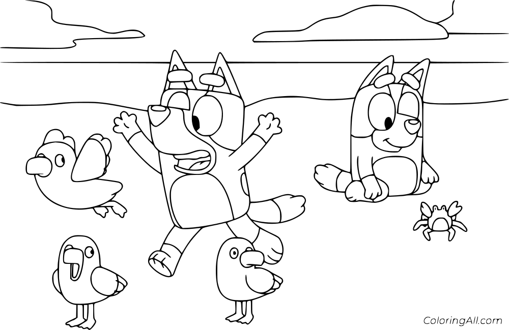 Bluey Coloring Page 5