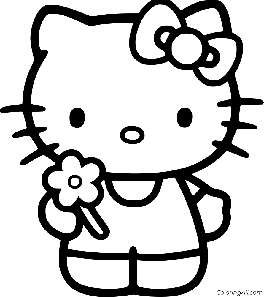 Hello Kitty Coloring Page