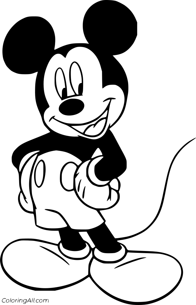 Mickey Mouse Coloring Page 2