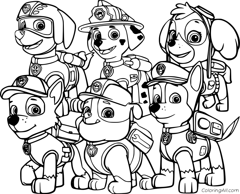 Paw Patrol Coloring Page 2
