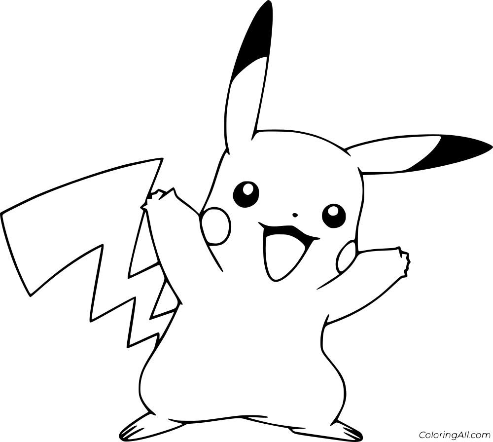 Pikachu Coloring Page 5