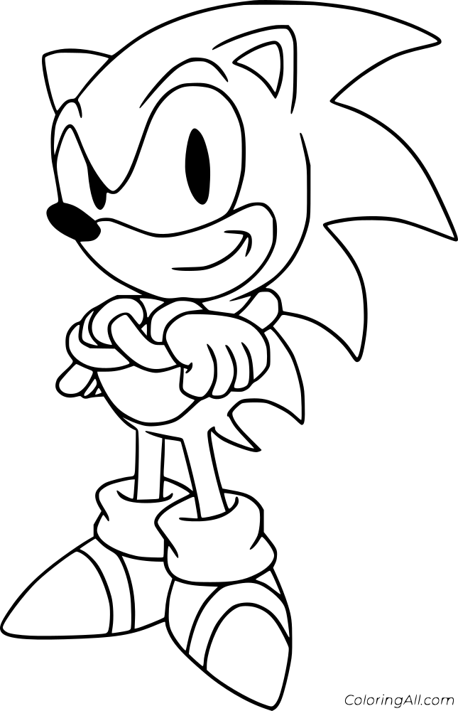 Sonic Coloring Page