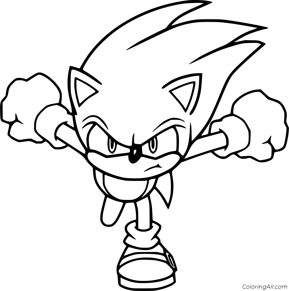 Sonic Coloring Page 2