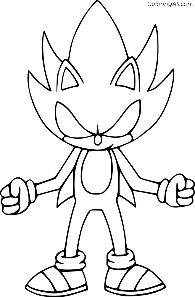 Sonic Coloring Page 3