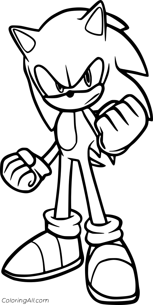 Sonic Coloring Page 4