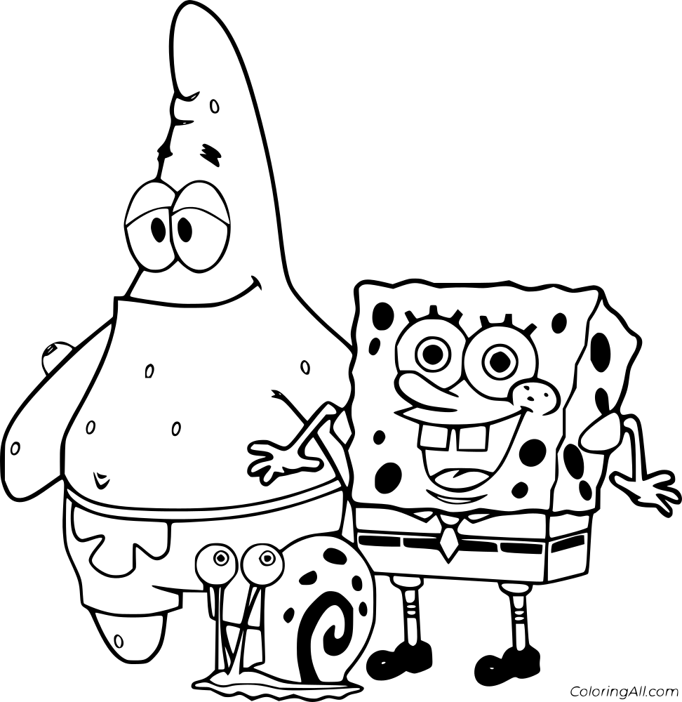 SpongeBob Coloring Page 4