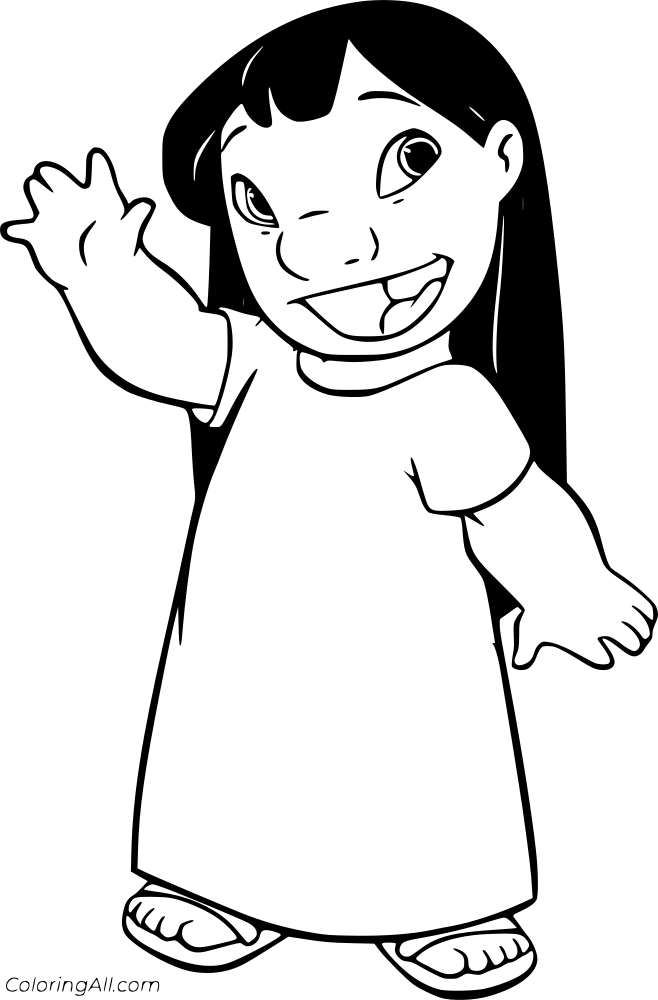 Stitch Coloring Page 3
