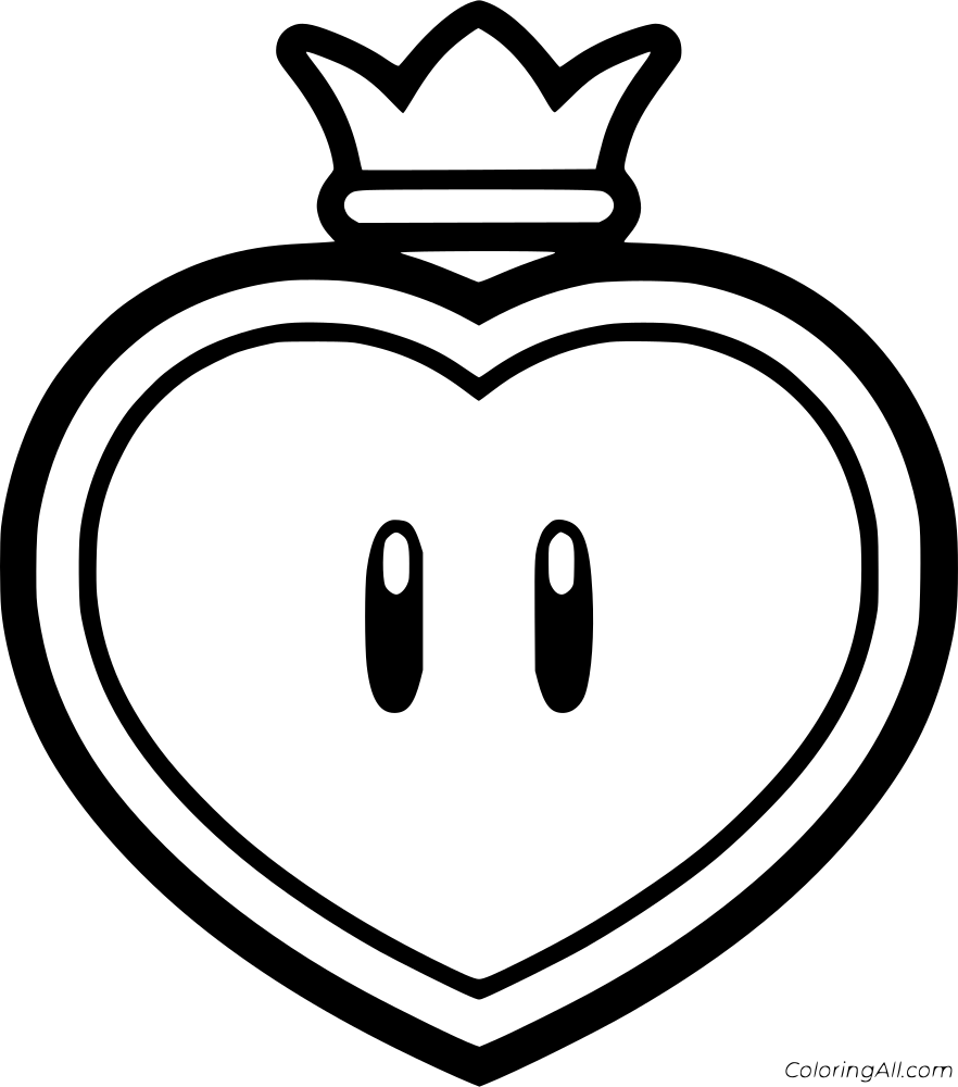 Super Mario Coloring Page