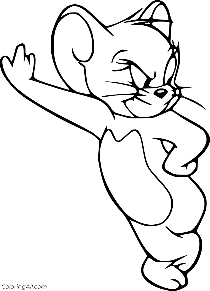 Tom and Jerry Coloring Page
