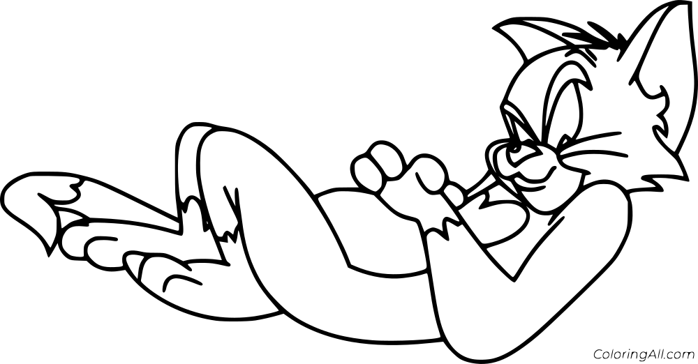 Tom and Jerry Coloring Page 2