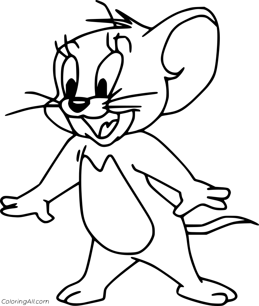 Tom and Jerry Coloring Page 4