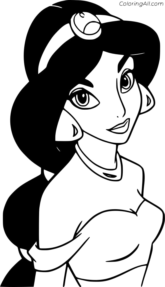 Princess Jasmine Coloring Page