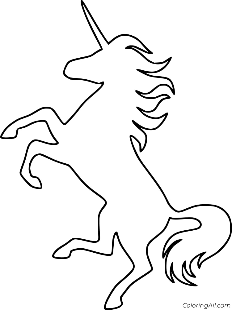 Unicorn Coloring Page
