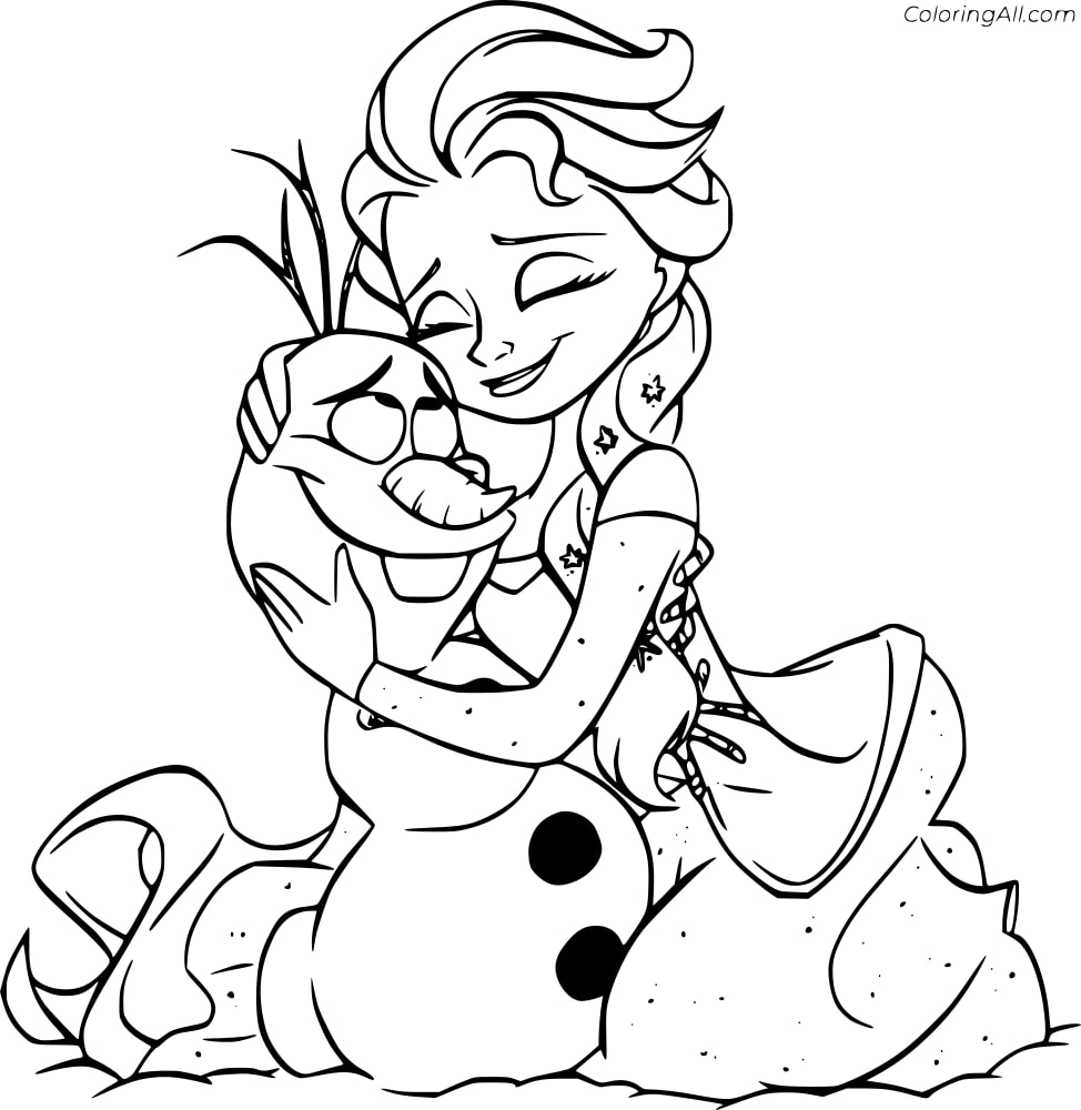 Elsa Hugs Olaf