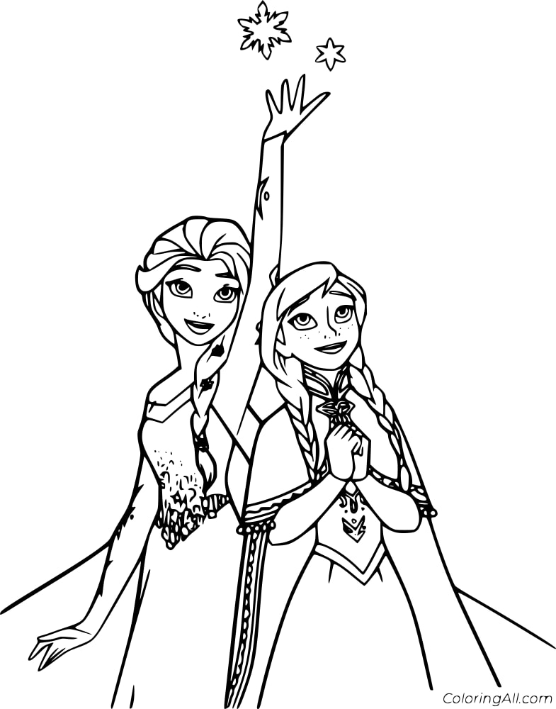 Elsa Made Snowflakes
