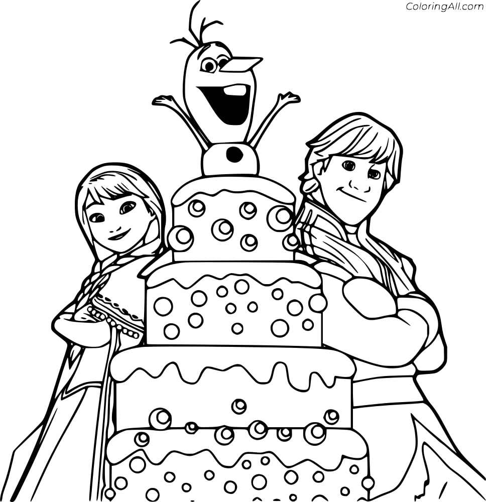 Olaf Birthday Cake