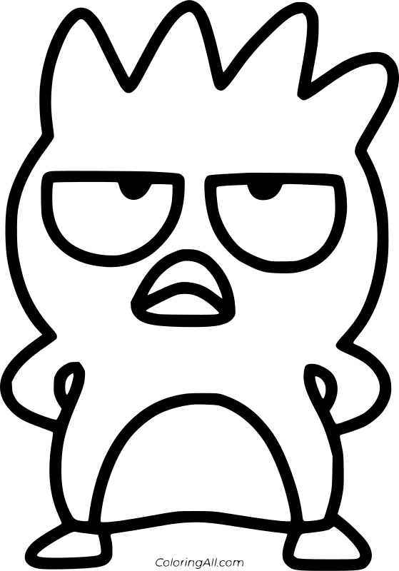 Badtz Maru Coloring Page 1