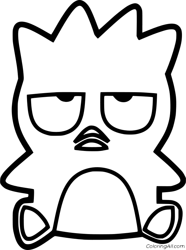 Badtz Maru Coloring Page 2