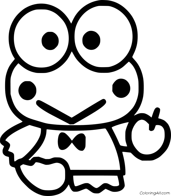 Keroppi Coloring Page 5