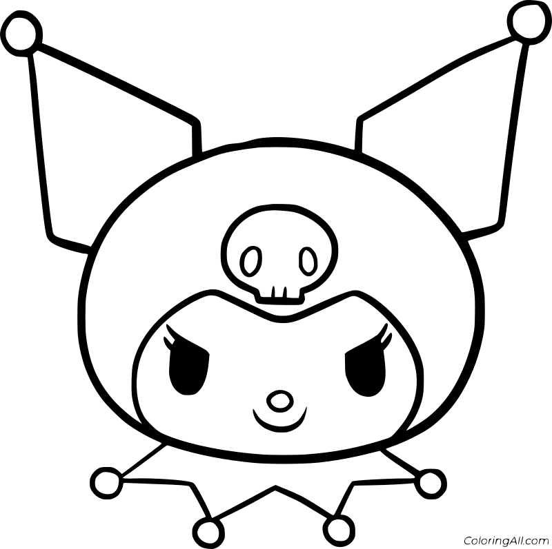 Kuromi Coloring Page 2