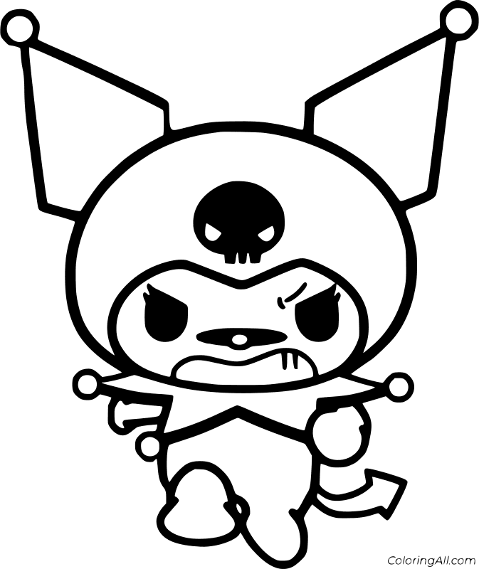 Kuromi Coloring Page 4