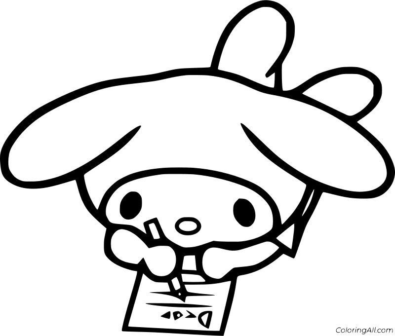 My Melody Coloring Page 4