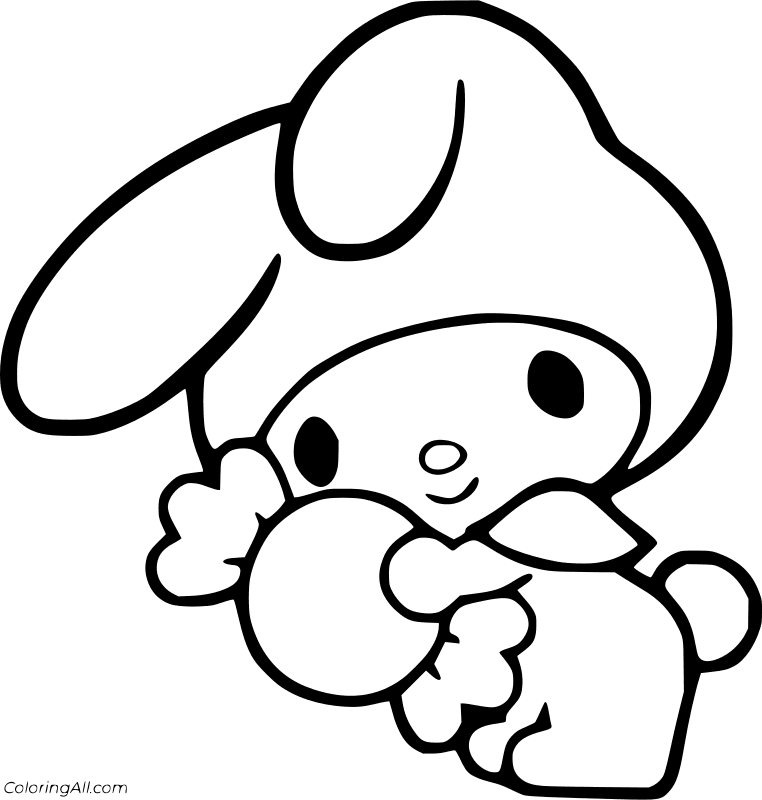 My Melody Coloring Page 5