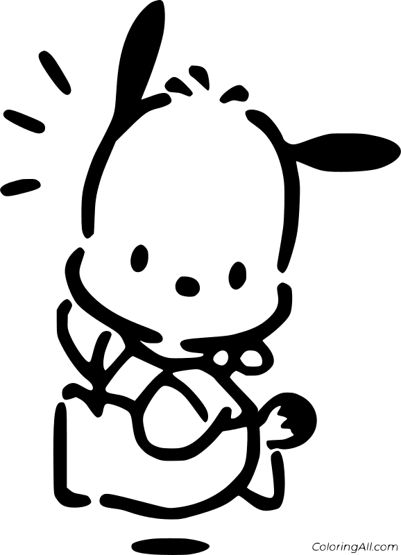 Pochacco Coloring Page 2