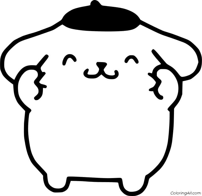 Pompompurin Coloring Page 1