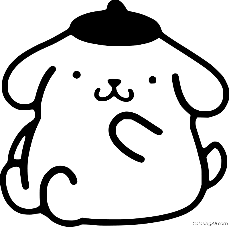 Pompompurin Coloring Page 2