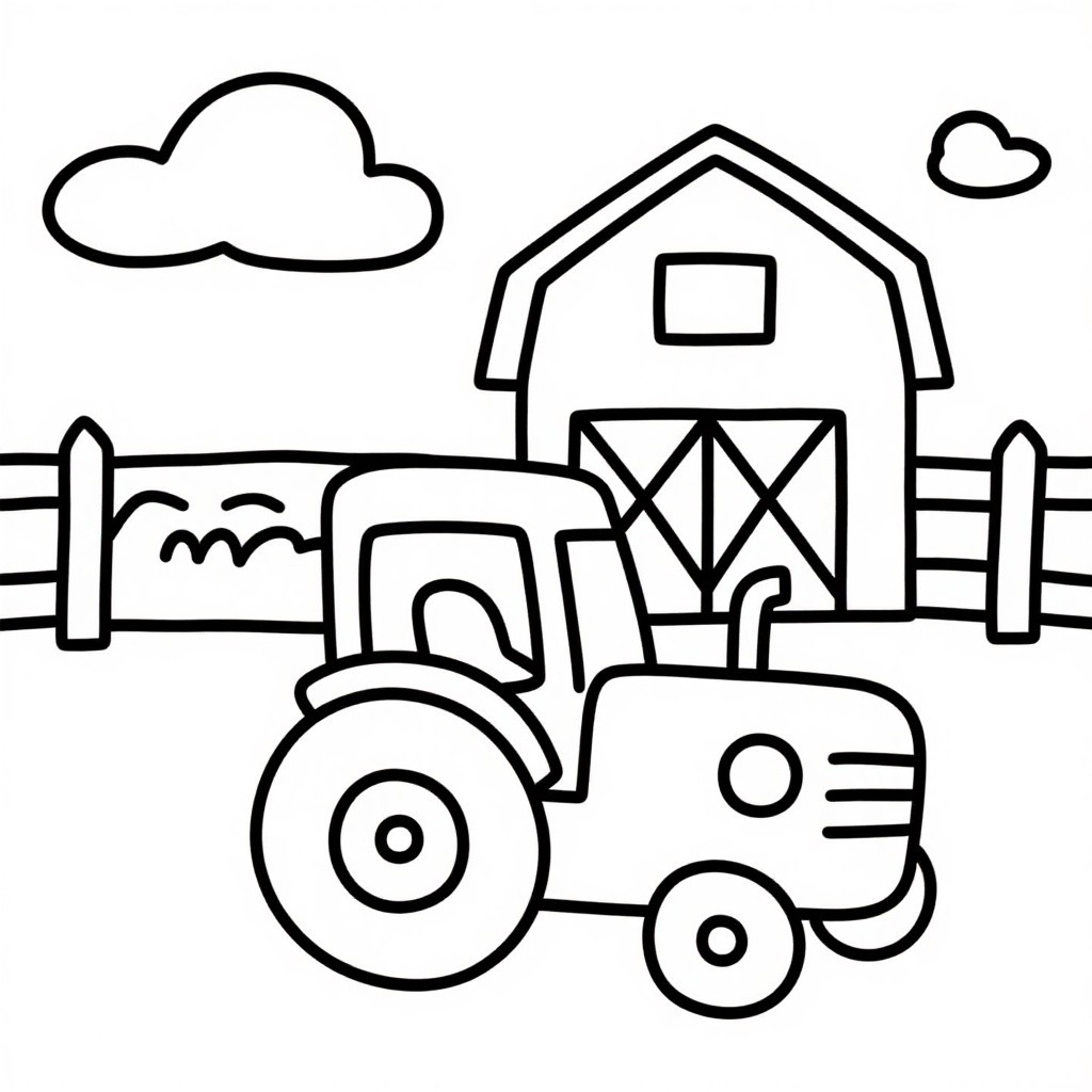 Tractor on the Farm