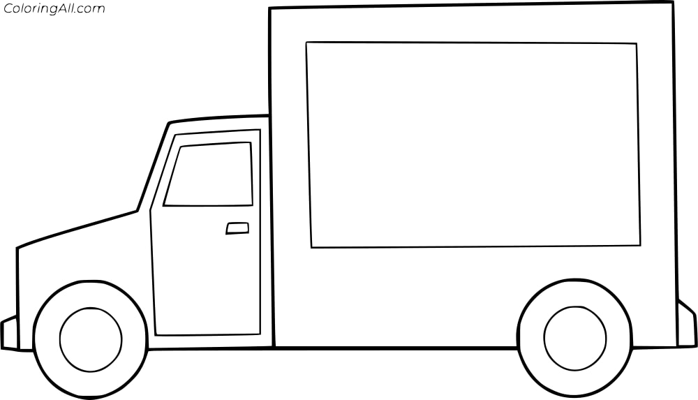 Easy Truck Coloring Page